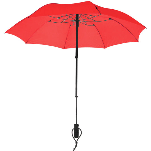 EuroSCHIRM Telescope Handsfree Trekking Umbrella, With Mounting Hardware, 43", Red