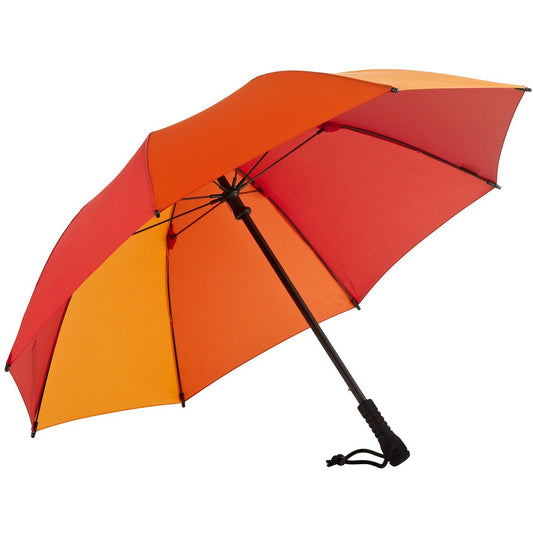 EuroSCHIRM Swing Professional Trekking Umbrella, 38.5”, Durable Fiberglass Fixed Shaft, Orange Panels