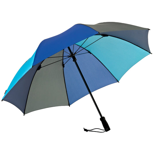 EuroSCHIRM Swing Handsfree, Adjustable Height Trekking Umbrella, Light Weight, 44”, Blue Panels