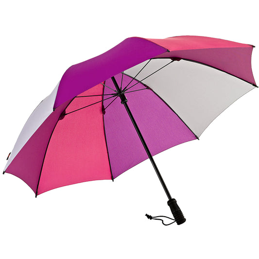EuroSCHIRM Swing Handsfree, Adjustable Height Trekking Umbrella, Light Weight, 44”, Purple Panels