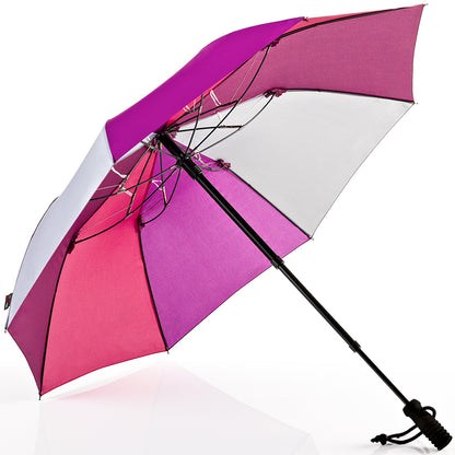 EuroSCHIRM Telescope Handsfree Trekking Umbrella, With Mounting Hardware, 43", Purple Panels