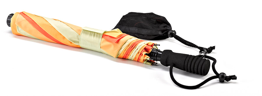 EuroSCHIRM Telescope Handsfree Trekking Umbrella, With Mounting Hardware, 43", Yellow Panels