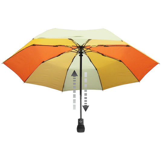 EuroSCHIRM Light Trek Automatic Folding Umbrella, Compact, Ultra-light weight, 38”, Yellow Panels