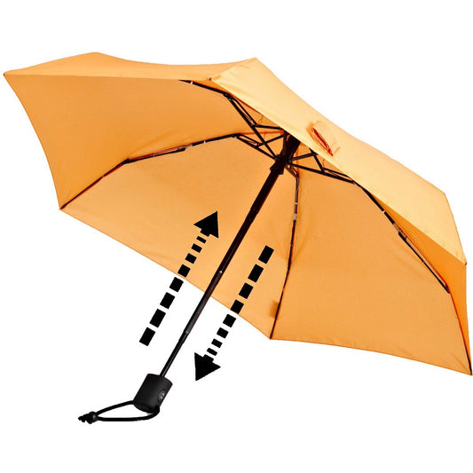 EuroSCHIRM Dainty Automatic Umbrella, Lightweight, Trekking, Hiking, 36”, Orange