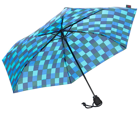 EuroSCHIRM Light Trek Ultra, Ultra-Light Weight Trekking Umbrella, 38”, Blue Squares