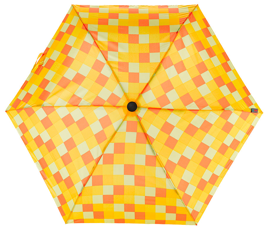 EuroSCHIRM Light Trek Ultra, Ultra-Light Weight Trekking Umbrella, 38”, Yellow Squares