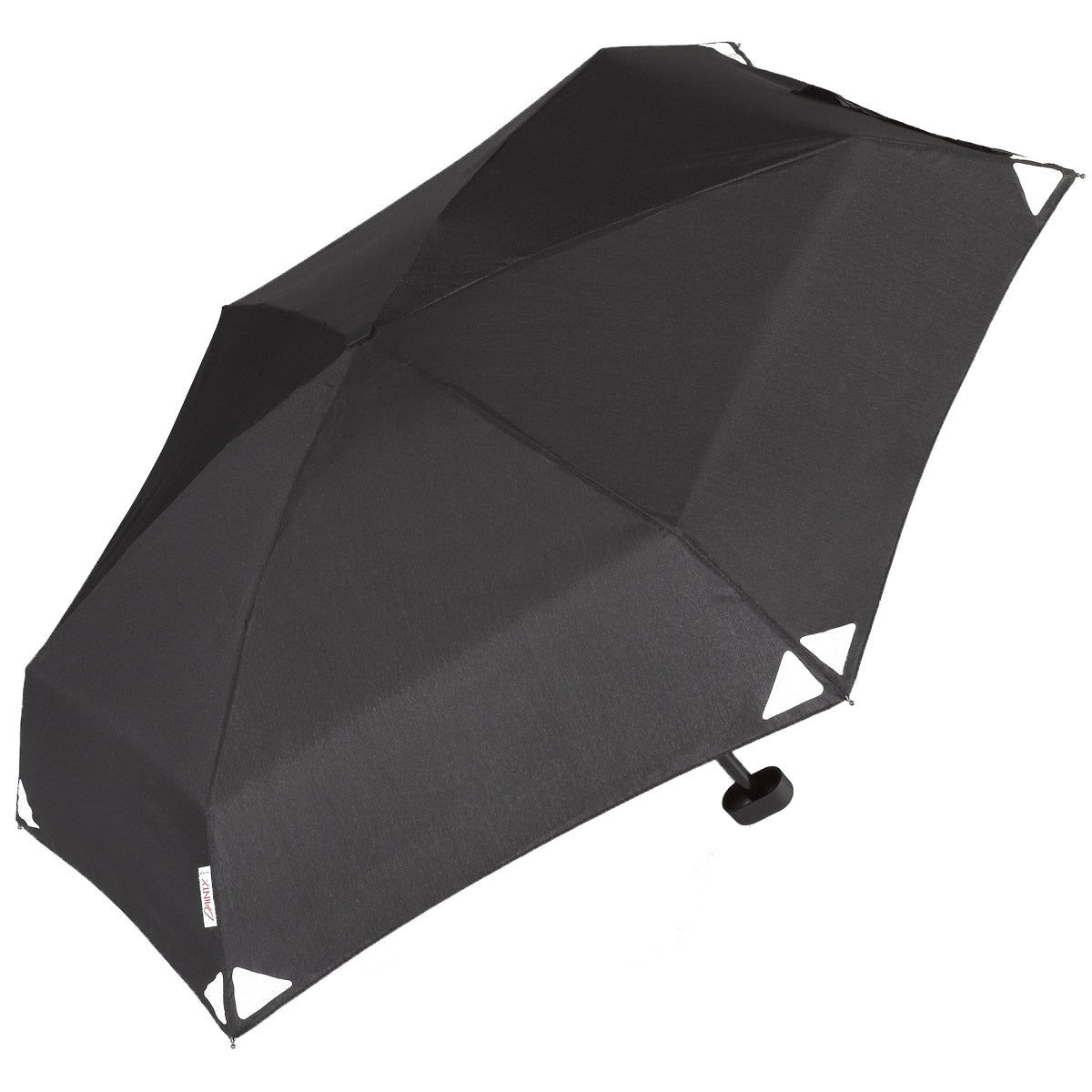 EuroSCHIRM Dainty Travel Umbrella, Ultra-compact, Lightweight Trekking, Reflective Black