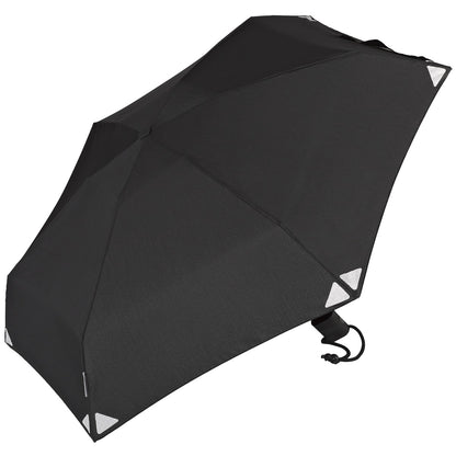 EuroSCHIRM Dainty Automatic Umbrella, Lightweight, Trekking, Hiking, 36”, Reflective Black