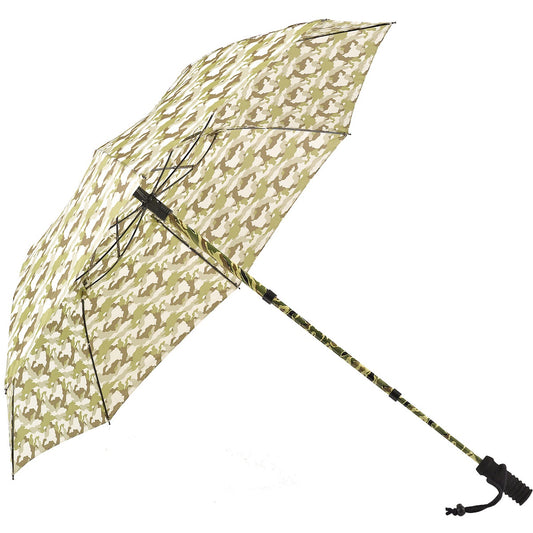 EuroSCHIRM Telescope Handsfree Trekking Umbrella, With Mounting Hardware, 43", Camouflage