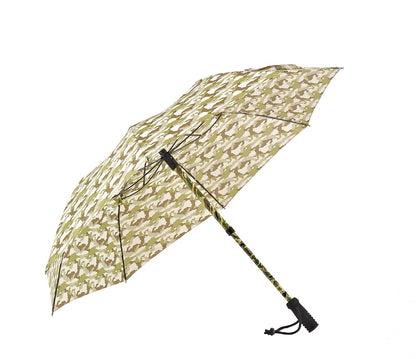 EuroSCHIRM Telescope Handsfree Trekking Umbrella, With Mounting Hardware, 43", Camouflage