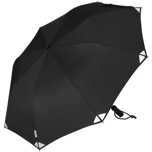 EuroSCHIRM Telescope Handsfree Trekking Umbrella, With Mounting Hardware, 43", Reflective Black