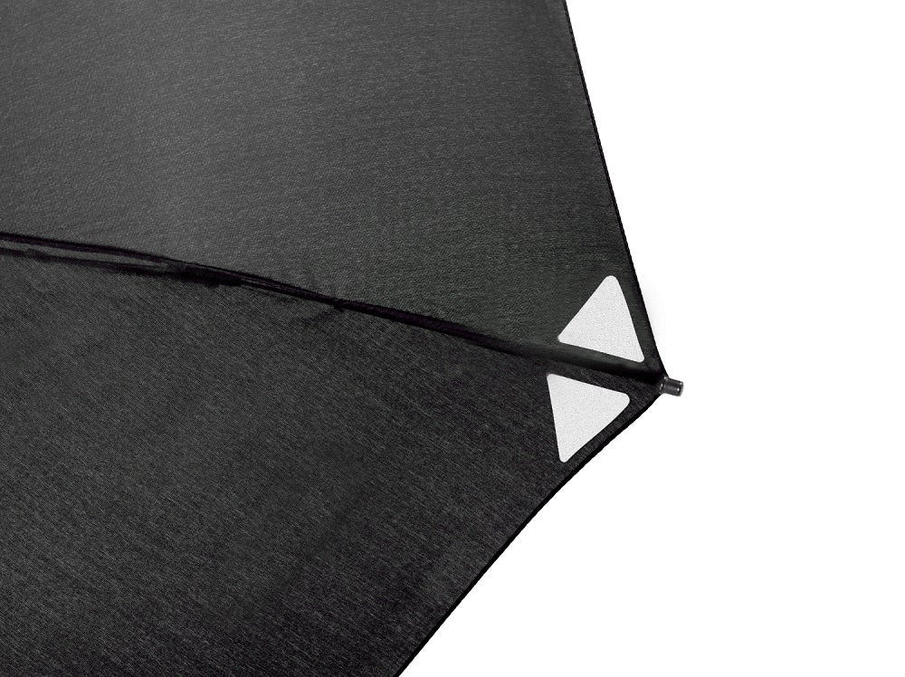 EuroSCHIRM Birdiepal Outdoor Umbrella, Extremely Durable, Lightweight, Trekking, Hiking, 40”, Reflective Black