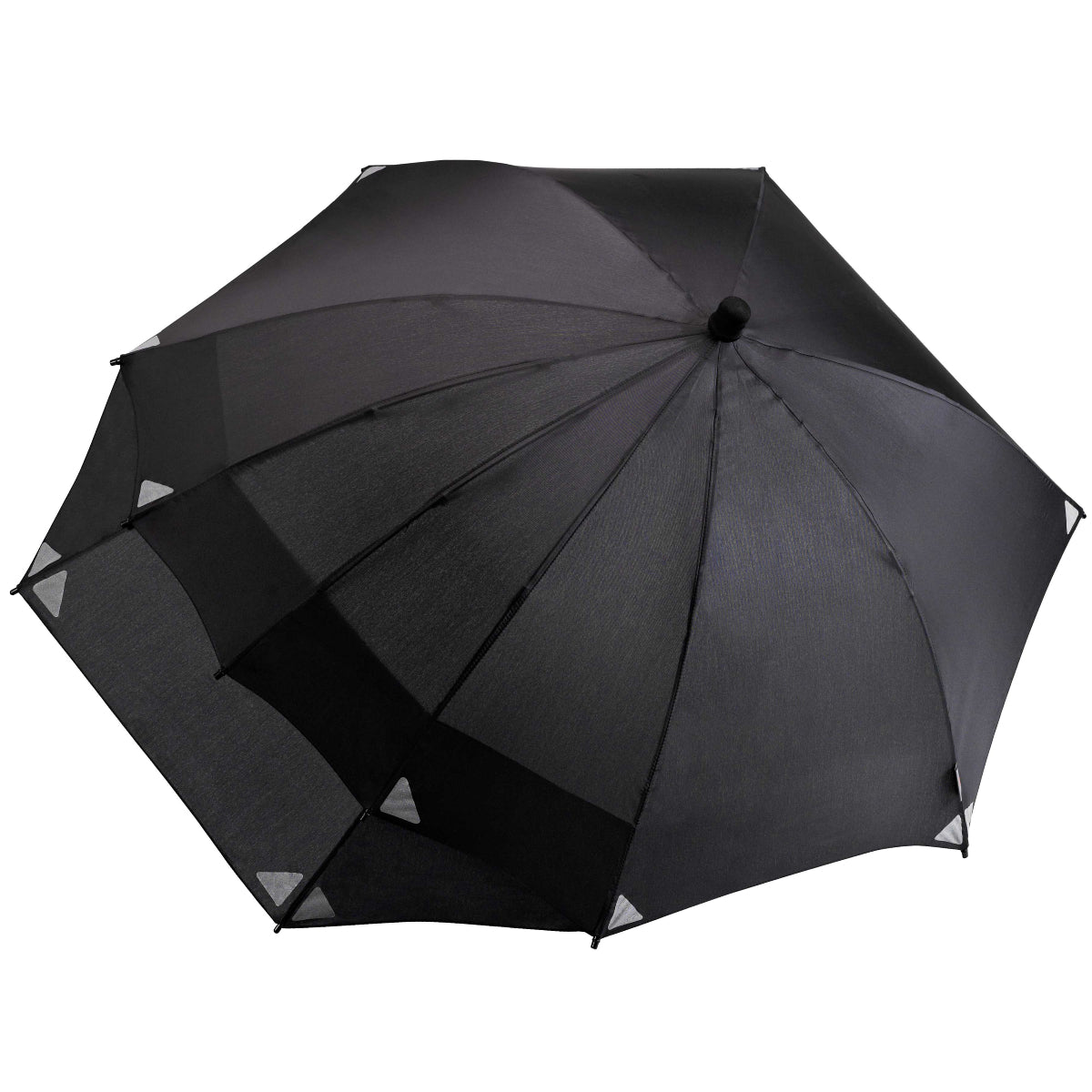 EuroSCHIRM Swing Backpack Umbrella with Pack Canopy Extension, 48”, Reflective Black