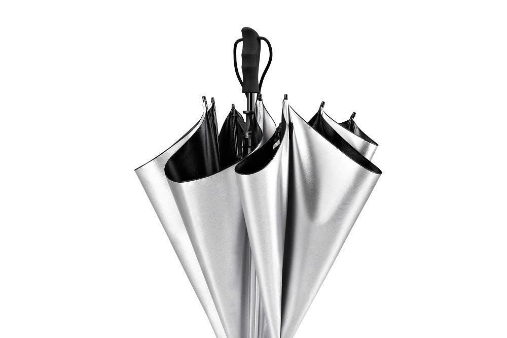 EuroSCHIRM Swing Backpack Umbrella with Pack Canopy Extension, 48”, Silver (UV Protective)