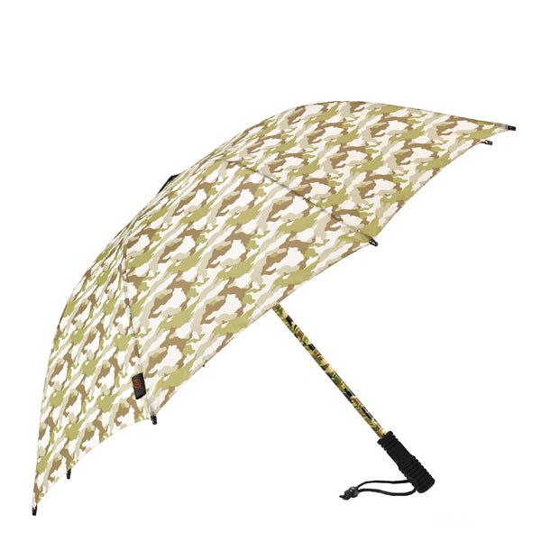 EuroSCHIRM Swing Flashlite Trekking Umbrella, 37.5”, Removable LED Flashlight, Camouflage