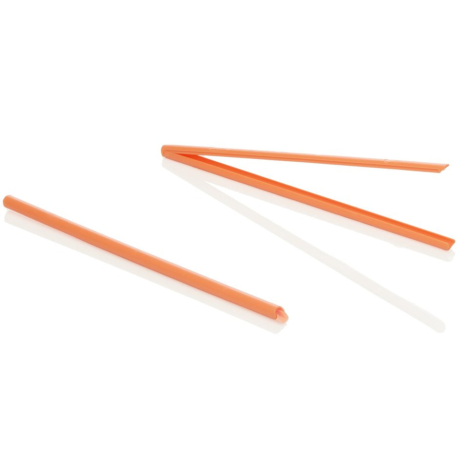 humangear UnStraw | Reusable | Washable | BPA-Free, Orange (Bulk)