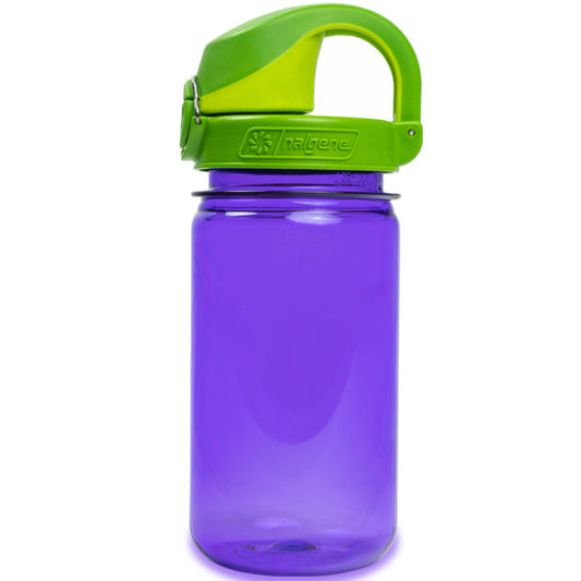 Nalgene 12oz On-The-Fly Sustain Kids Bottle, Purple w/ Iguana Cap