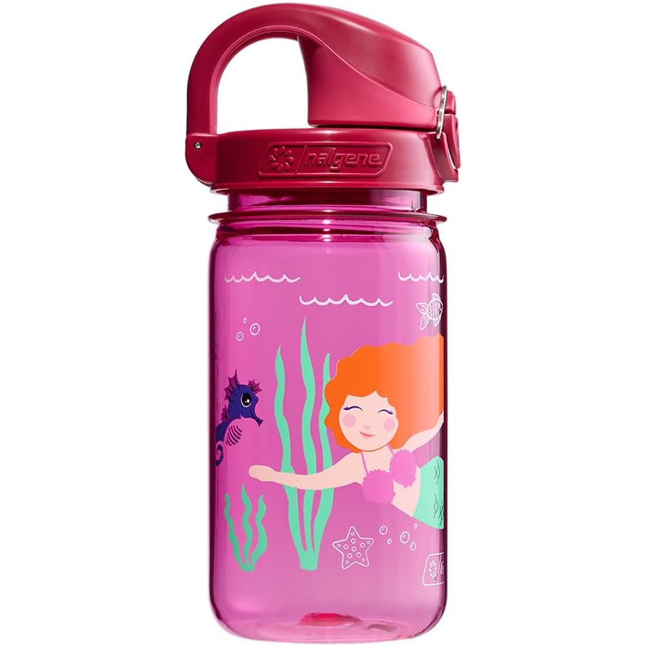 Nalgene 12oz On-The-Fly Sustain Kids Bottle, Pink Mermaid