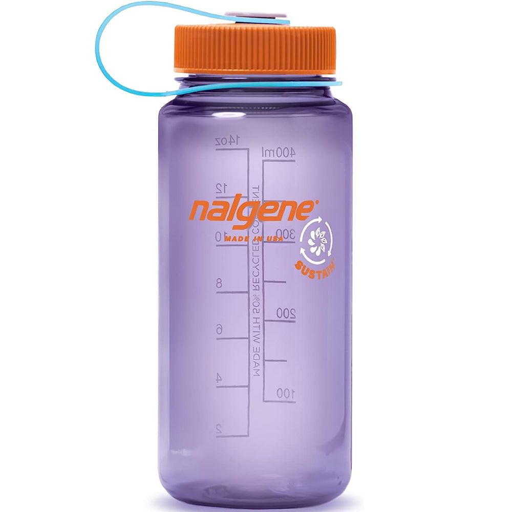 Nalgene 16oz Wide Mouth Sustain Bottle, Amethyst