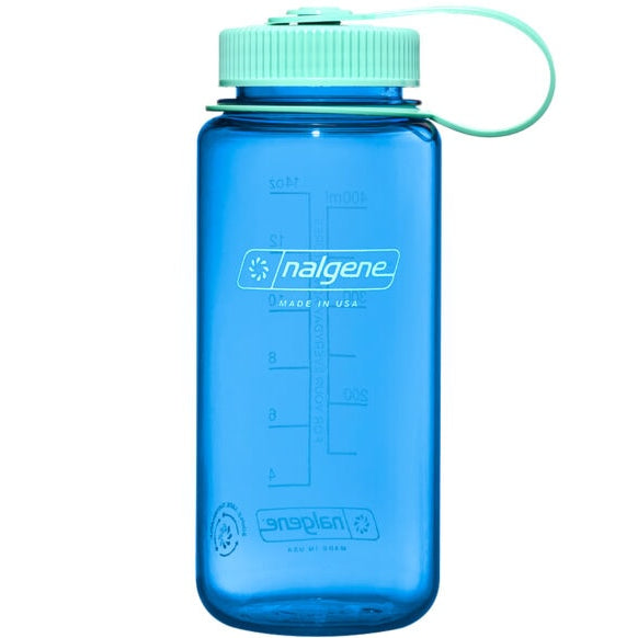 Nalgene 16oz Wide Mouth Sustain Bottle, Cornflower Blue