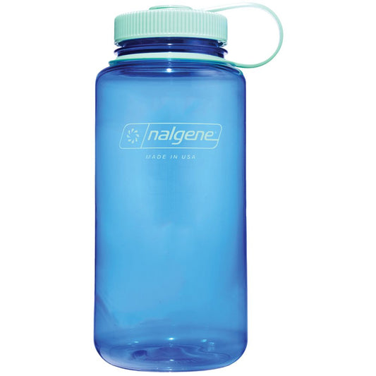 Nalgene 32oz Wide Mouth Sustain Water Bottle, Cornflower Blue