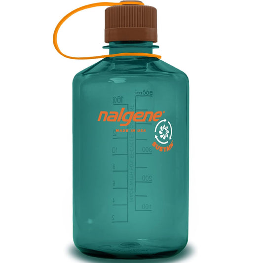 Nalgene 16oz Narrow Mouth Sustain Bottle, Teal