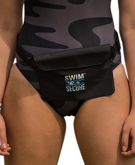 Swim Secure Waterproof Bum Bag Fanny Pack, Black