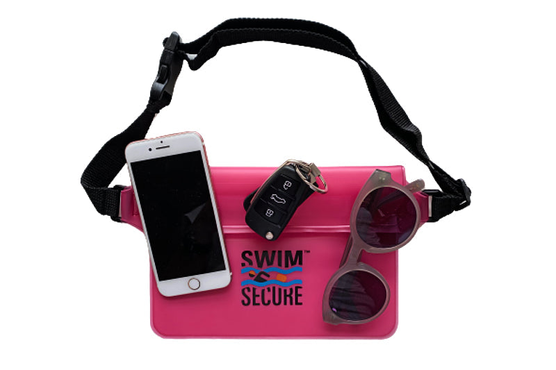 Swim Secure Waterproof Bum Bag Fanny Pack, Pink