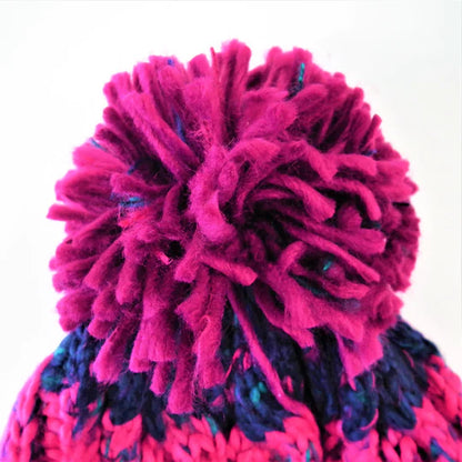 Swim Secure Luxury Bobble Hat, Purple/Pink/Green