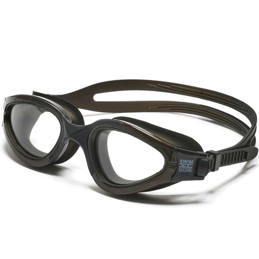 Swim Secure FotoFlex Plus UV Swim Goggles | Photochromic Light-Adjusting Lenses, Black