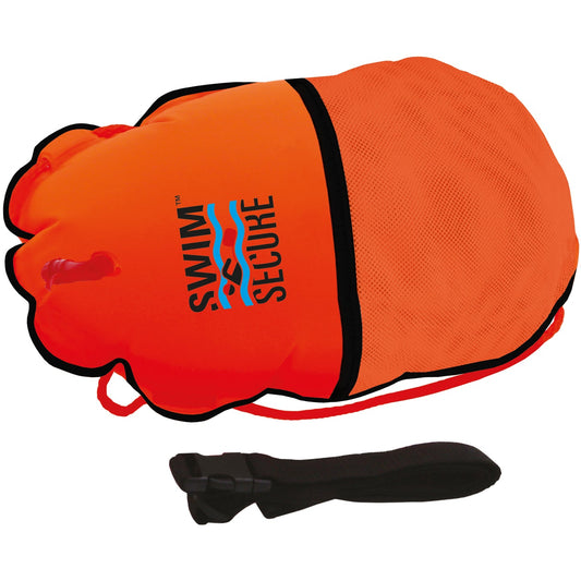 Swim Secure High-Visibility Tow Float ELITE Swim Buoy Emergency Safety Inflate