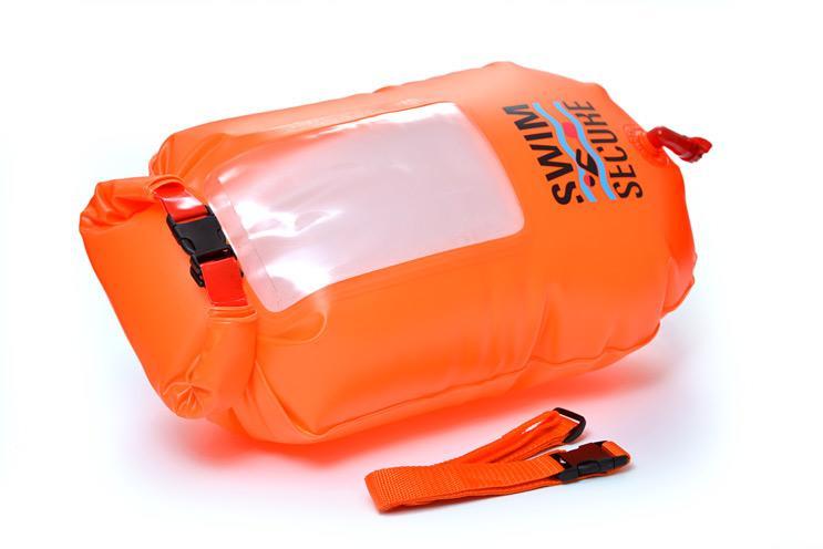 Swim Secure Dry Bag 28L Medium w/ Window, Orange