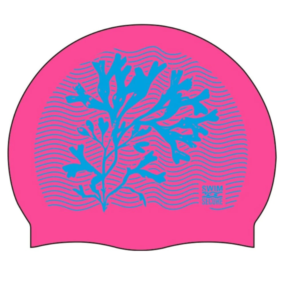 Swim Secure Silicone Swim Cap, Coral