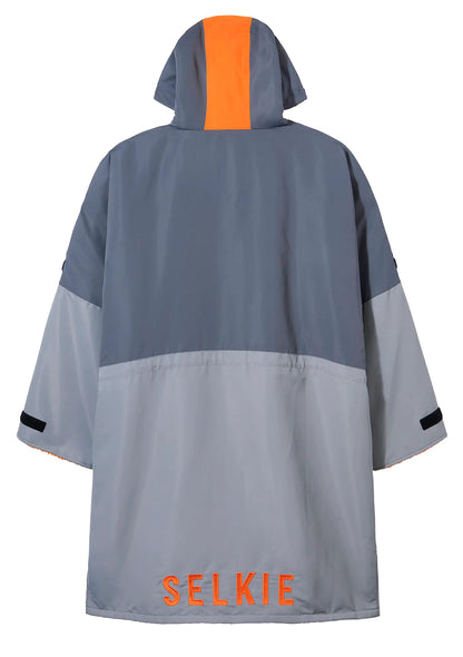 Selkie Recycled Unisex Swim Robe | Sustainable RPET Eco-Friendly | Fleece Parka, Gray