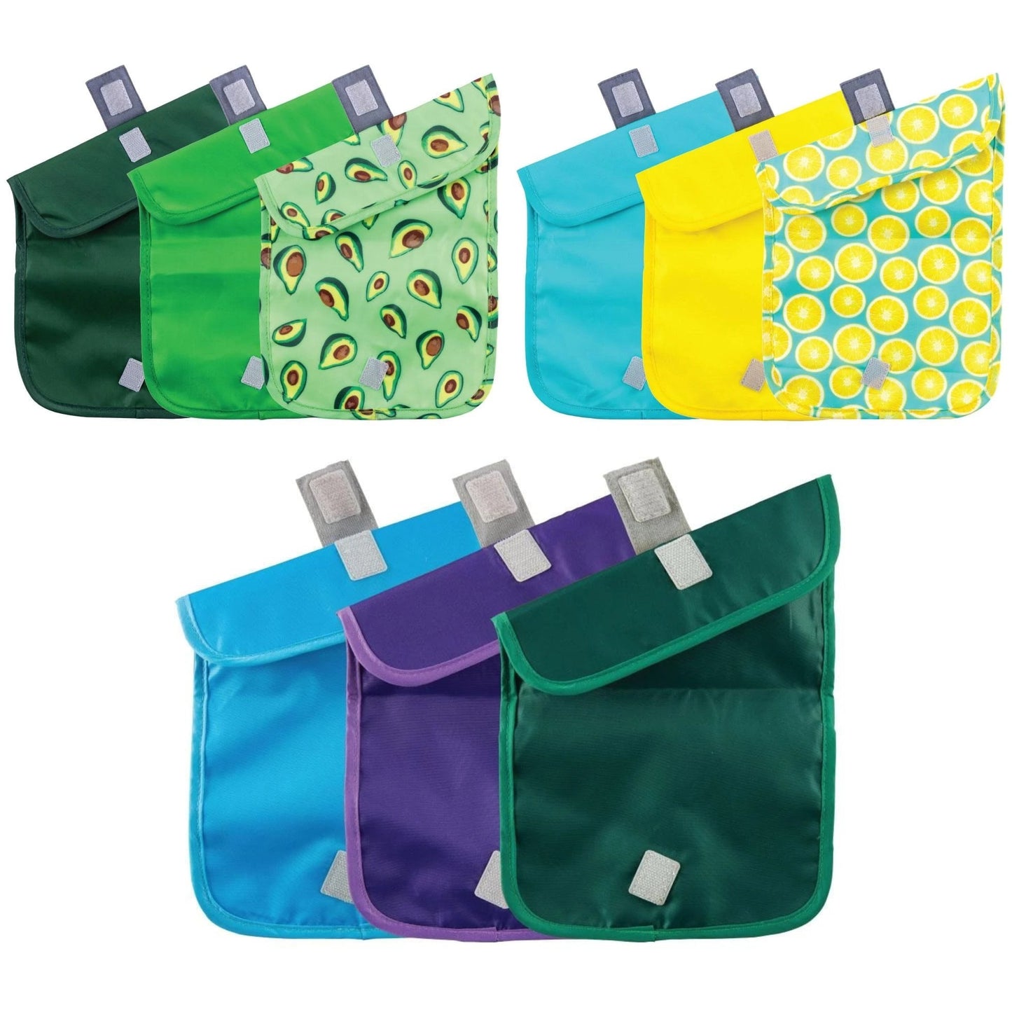 ChicoBag Snack Time rePETe Sandwich & Snack Bags w/ Hook & Loop Closure (3 Pack)