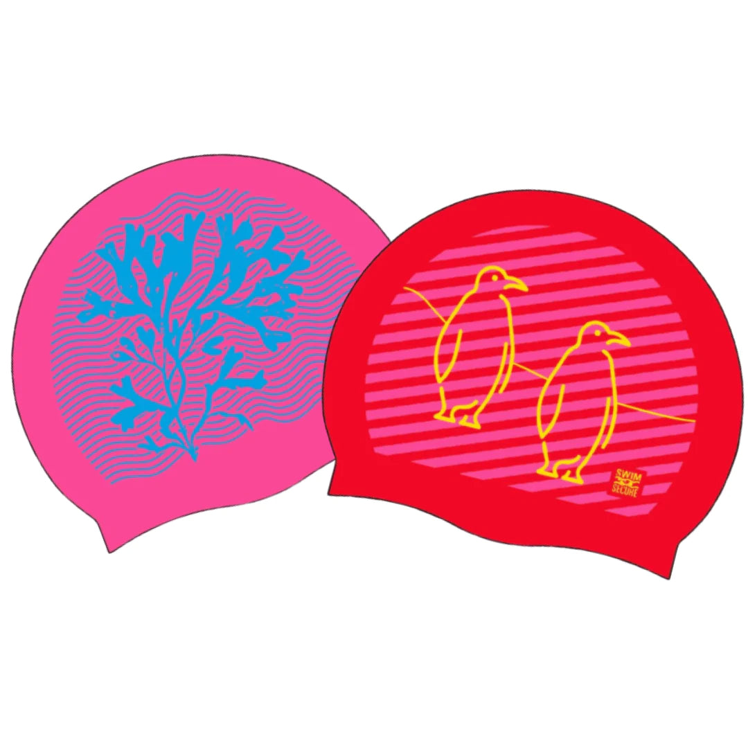 Swim Secure Silicone Swim Cap, Coral