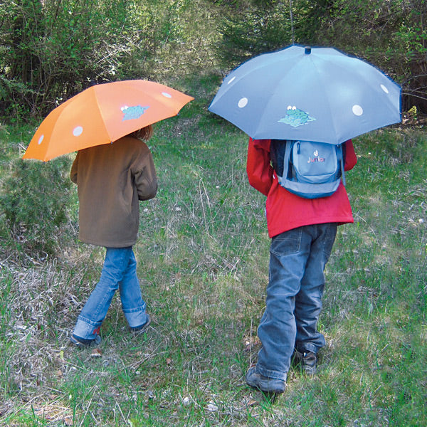 EuroSCHIRM Swing Liteflex Kids Umbrella, 33” Width, Fixed Fiberglass Shaft, Reflective, Blue