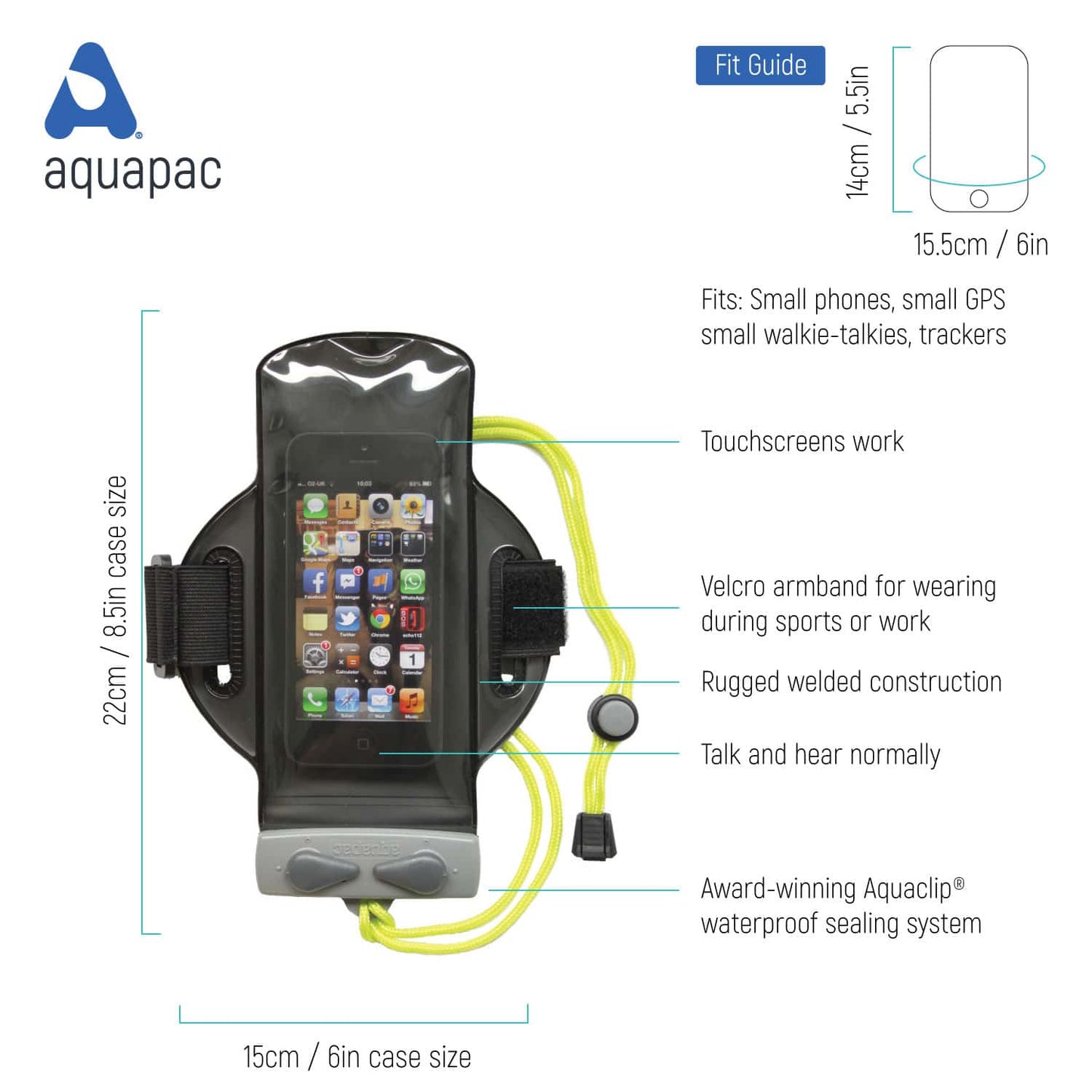 Aquapac Waterproof Armband Case - Small