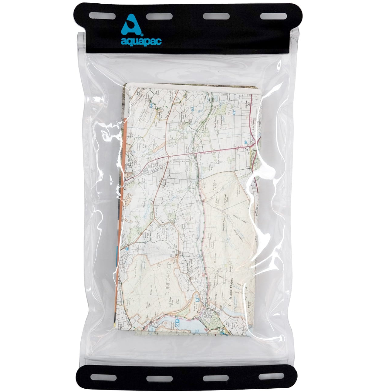 Aquapac Kaituna Waterproof Map Holder Small - Waterproof Cover for Reading Map While Outdoors or Hiking - Clear Plastic Case for Kayaking- Waterproof Bag for Camping Accessories