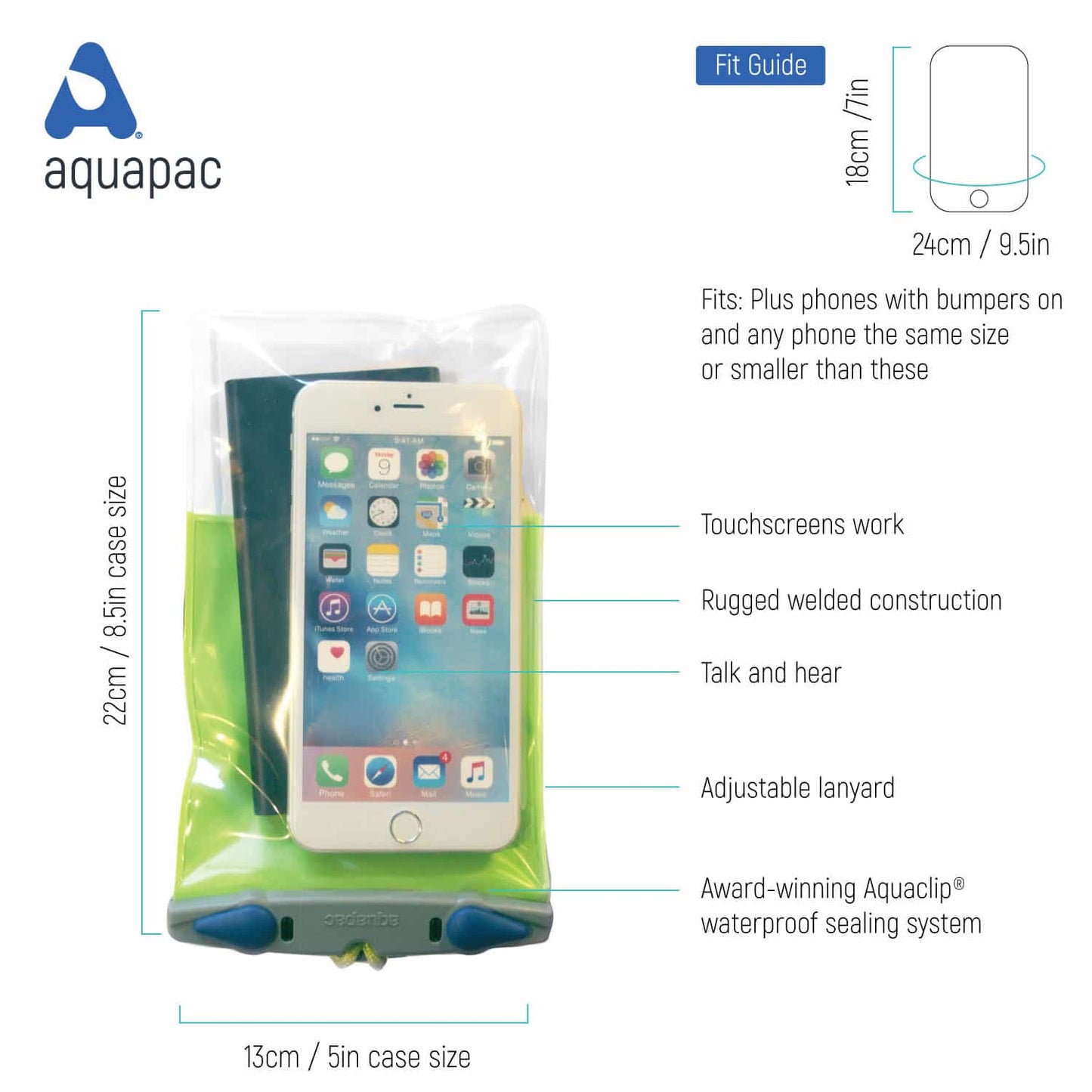 Aquapac Waterproof Phone Plus Plus Case