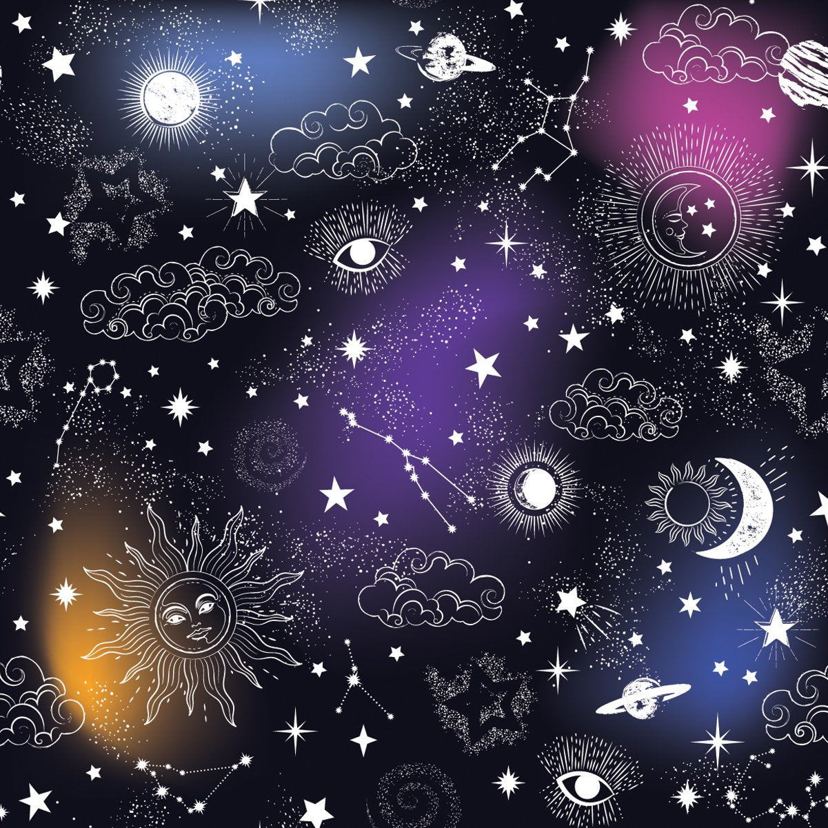 Celestial Glow 22" x 22" Novelty Print Bandana