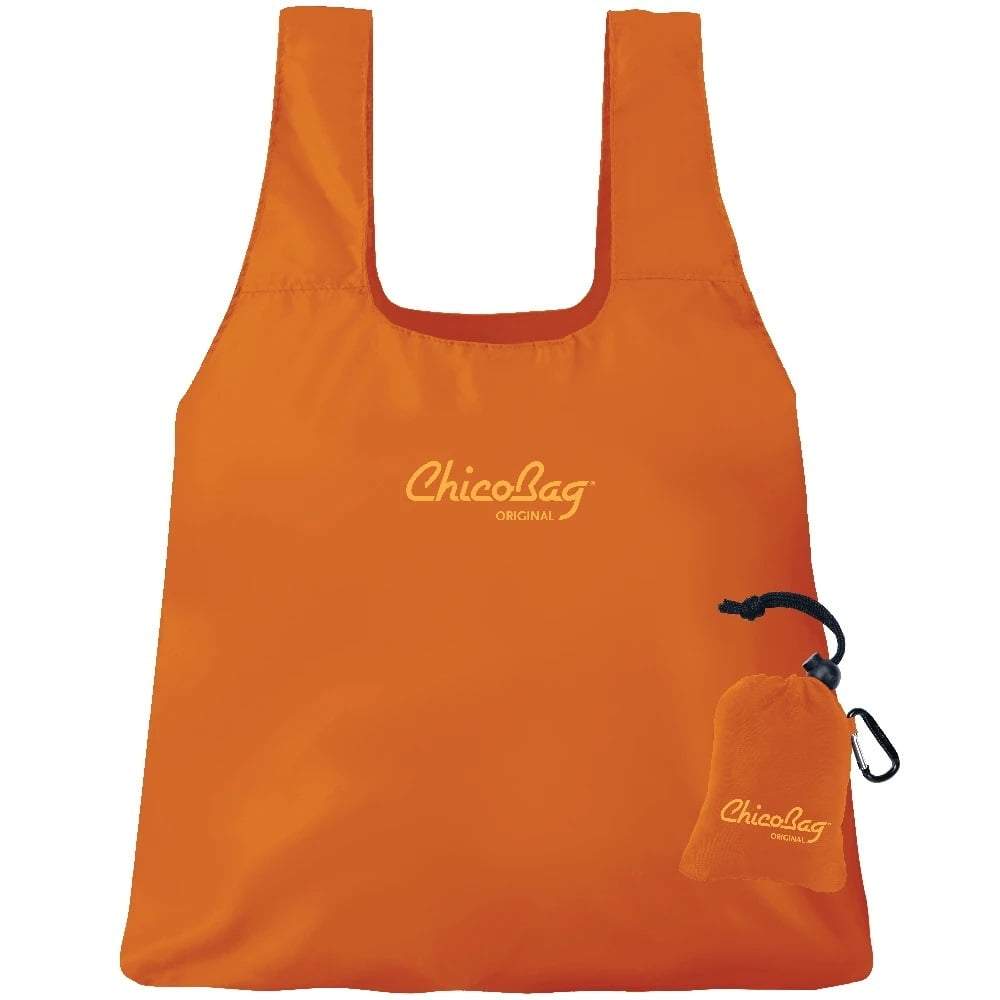 ChicoBag Original Compact Reusable Grocery Bag Tote - Attached Pouch & Carabiner