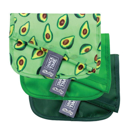 ChicoBag Snack Time rePETe Sandwich & Snack Bags w/ Hook & Loop Closure (3 Pack)