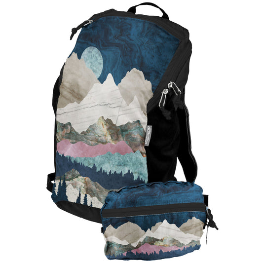 ChicoBag Travel Pack rePETe Print Compact Recycled Backpack Eco-Friendly