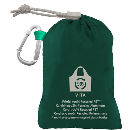 ChicoBag Vita RePETe Reusable Tote Bag with Carabiner Compact Reusable Shopping