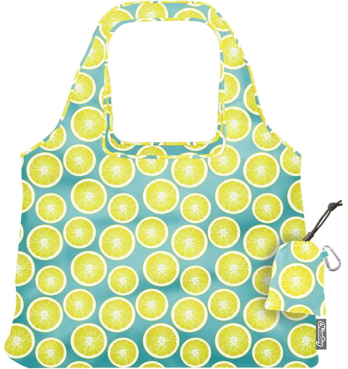 ChicoBag Vita Reusable Tote Bag with Carabiner Clip Compact Reusable Recycled