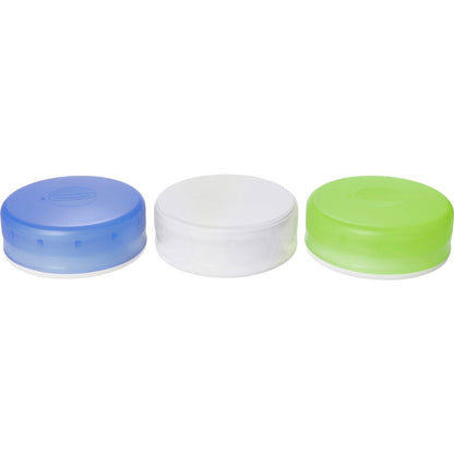 humangear GoTubb | Hard Container | Easy Open | Food-Safe Material, Medium, 3-Pack