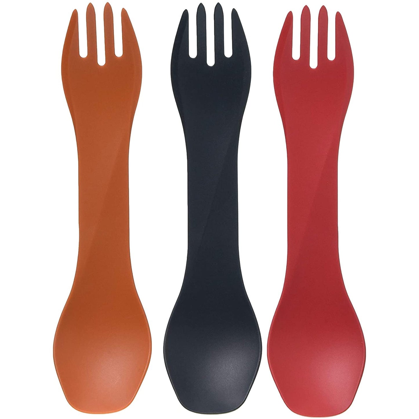 humangear GoBites Uno 3-Pack - Travel & Camping Utensils - Portable & Compact Dining Ware - Food-Safe Material