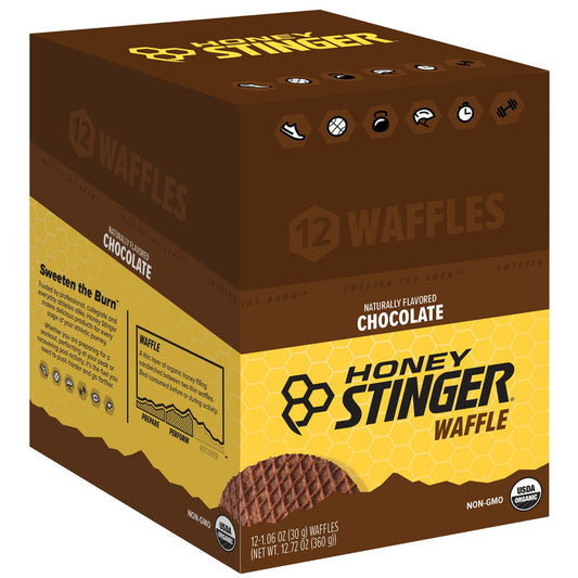 Honey Stinger Organic Energy Waffles 12 Pack [Chocolate]