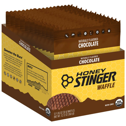 Honey Stinger Organic Energy Waffles 12 Pack [Chocolate]